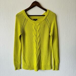 Apt. 9 | Neon yellow cable knit sweater